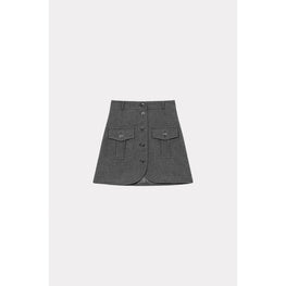 Women Mini Skirt - Stone Grey