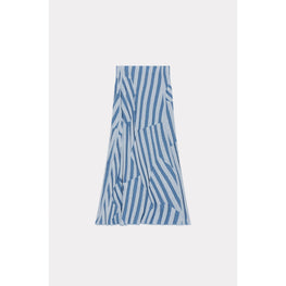 Women Kenzo Dazzle Stripe Midi Skirt - Cyan