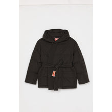 Women Kimono Down Jacket - Black