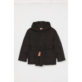Women Kimono Down Jacket - Black