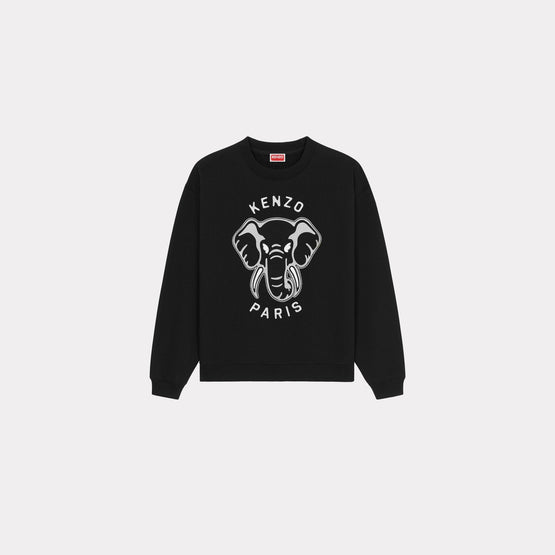Women Ken Zo Regular Fit Sweatshirt - Black