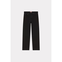 Men Cropped Asagao Straight Jeans - Rinse Black Denim