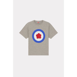 Men Kenzo Target Oversize T-Shirt - Pearl Grey