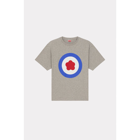 Men Kenzo Target Oversize T-Shirt - Pearl Grey