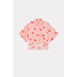 Women Kenzo Rose Cropped Shirt - Faded Pink