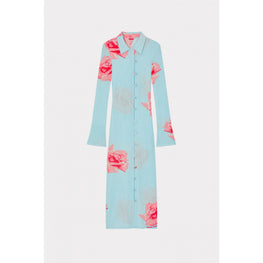 Women Kenzo Rose Cardi Dress - Light Blue