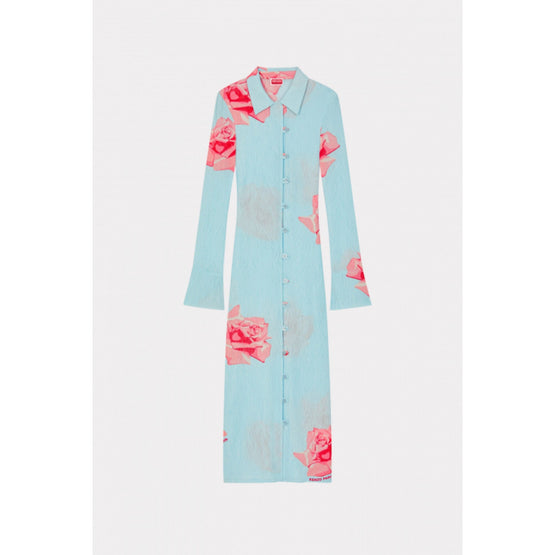 Women Kenzo Rose Cardi Dress - Light Blue