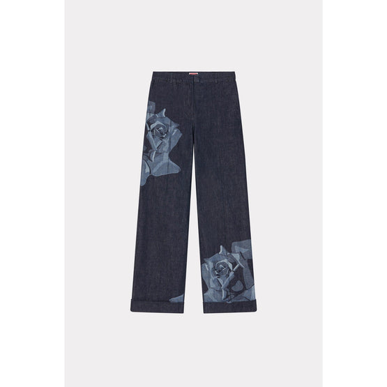 Women Kenzo Rose Tailored Pants - Rinse Blue Denim