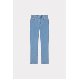 Women Cny Asagao Straight - Stone Bleached Blue Denim