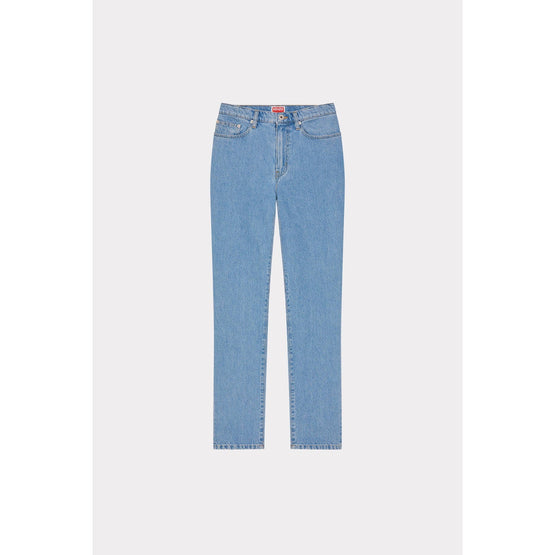 Women Cny Asagao Straight - Stone Bleached Blue Denim