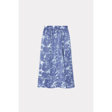 Women Flower Camo Midi Skirt - Blue
