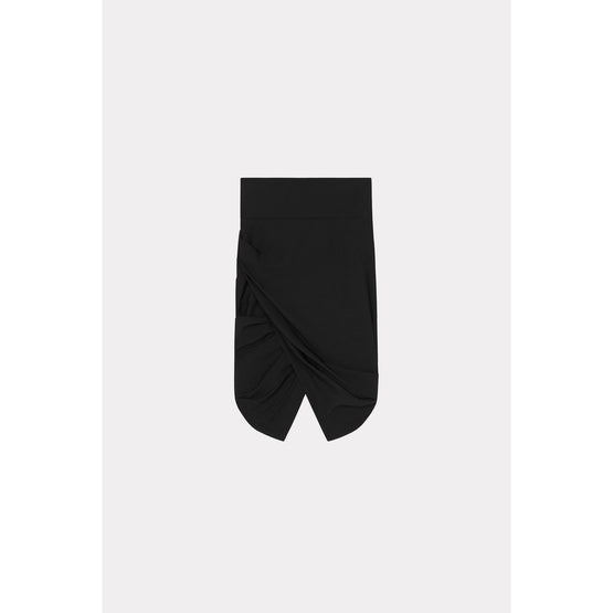Women Solid Small Skirt - Black