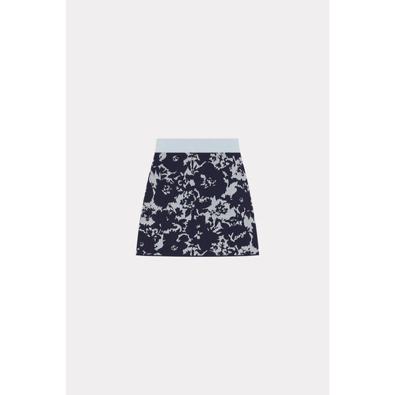 Women Kenzo Flower Camo Skirt - Midnight Blue