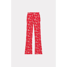 Women Flower Camo Pants - Medium Red