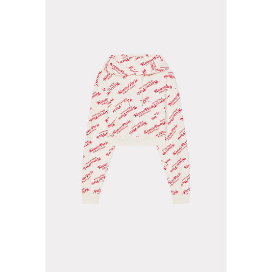 Women Kenzo By Verdy Cropped Hoodie - Off White