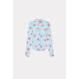 Women Kenzo Rose Fitted Shirt - Light Blue