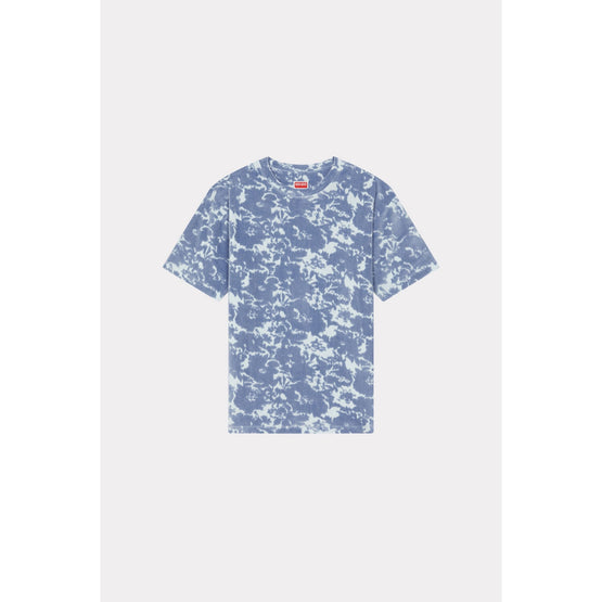 Women Flower Camo Oversize T-Shirt - Midnight Blue