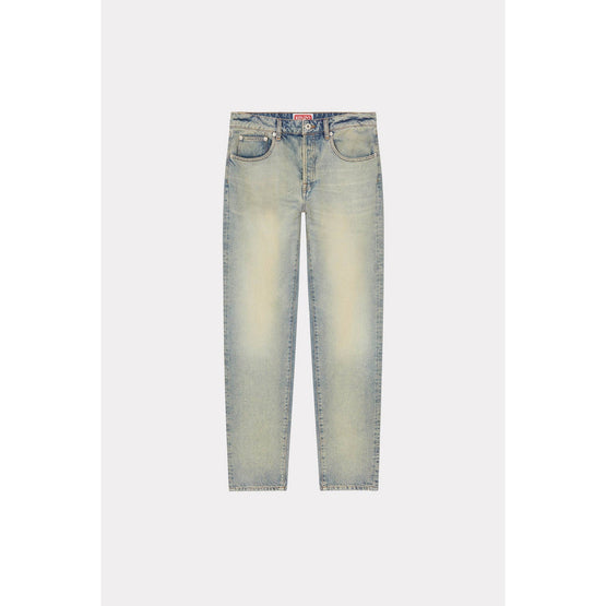 Men Drawn Varsity Bara Slim Fit J - Stone Bl Dirty Blue Denim