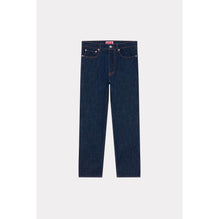 Men Cny Crop Asagao Straight Fit J - Rinse Blue Denim