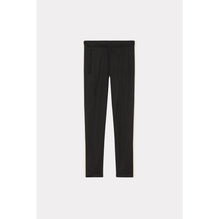 Men Elephant Flag Trackpant - Black