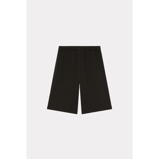 Men Drawn Varsity Classic Short - Black