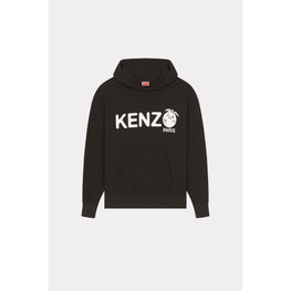 Men Kenzo Orange Oversize Hoodie - Black