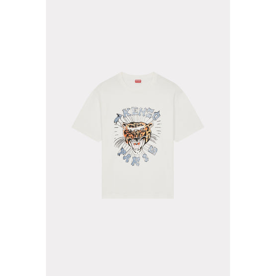 Men Drawn Varsity Oversize Tshirt - Off White