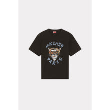 Men Drawn Varsity Oversize Tshirt - Black