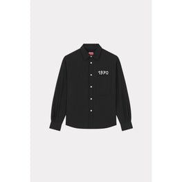 Men Cny Padded Overshirt - Black
