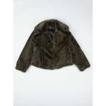 Women Short Fake Fur Blouson - Dark Brown