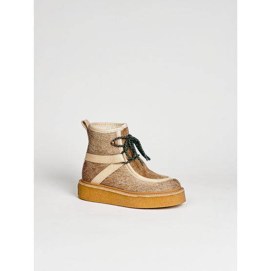Women Kenzo Yuki Pony Boots - Beige