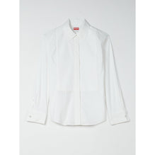 Women Pinstripe Fitted Shirt - White