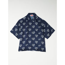 Women Cvd Hawaiian Shirt - Midnight Blue