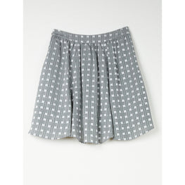 Women Weave Short Skirt - Pale Grey