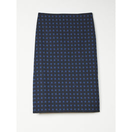 Women Weave Midi Skirt - Midnight Blue