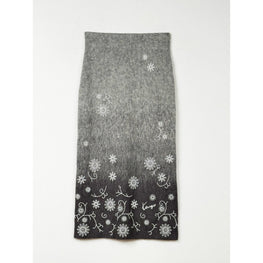 Women Marguerite Embellished Skirt - Stone Grey