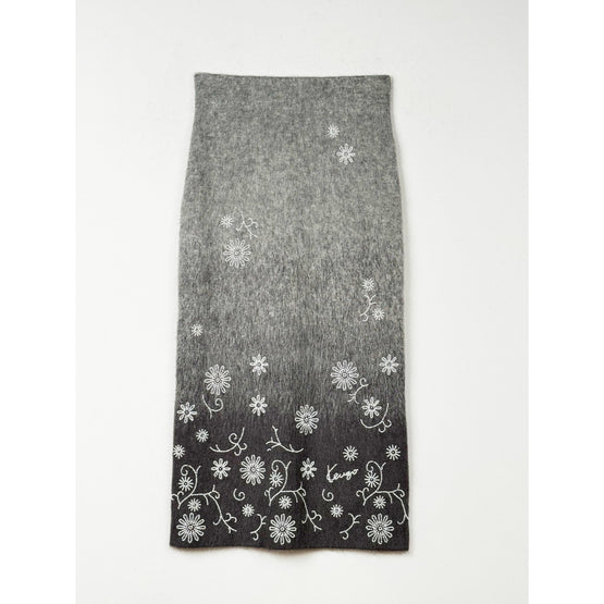 Women Marguerite Embellished Skirt - Stone Grey