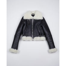 Women Shearling Bomber - Black