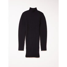 Women 3D Rib Dress - Black