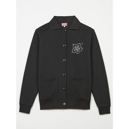 Women Constellation Emb Loose Cardig - Black