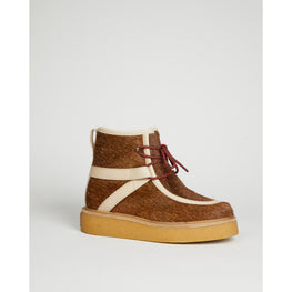 Men Kenzo Yuki Pony Boots - Tabac