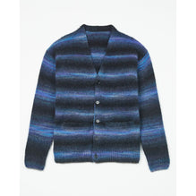 Men Stripes Cardigan - Blue Black