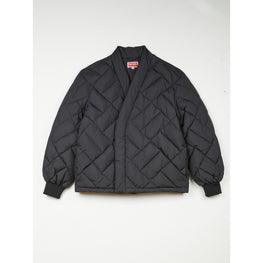 Men Kenzo Weave Down Kimono - Black