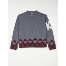 Men Kenzo Constellation Jumper - Middle Grey