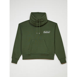 Men Kube Emb Snood Sweatshirt - Dark Khaki