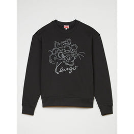 Men Star Tiger Emb Classic Sweat - Black