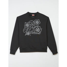 Men Constellation Emb Classic Swea - Black