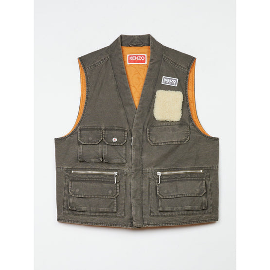 Men Multipocket Gilet - Taupe