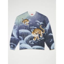 Men Kenzo Cloud Tiger Jumper - Midnight Blue