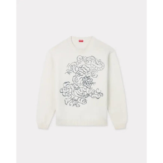 Men Rws Kenzo Star Tiger Jumper - Off White